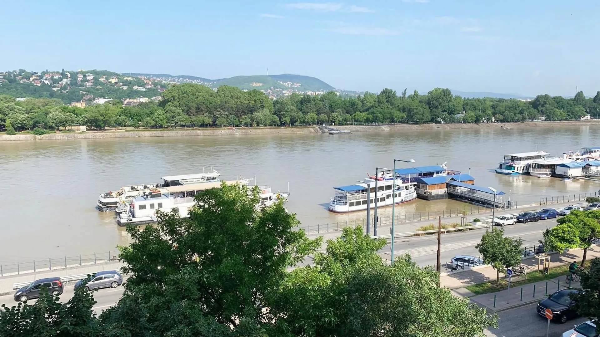 Unique View On Danube, Margaret Island, Buda Hills Budapest